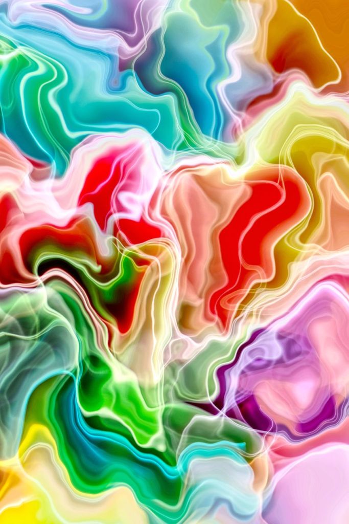 vibrant abstract colorful fluid art